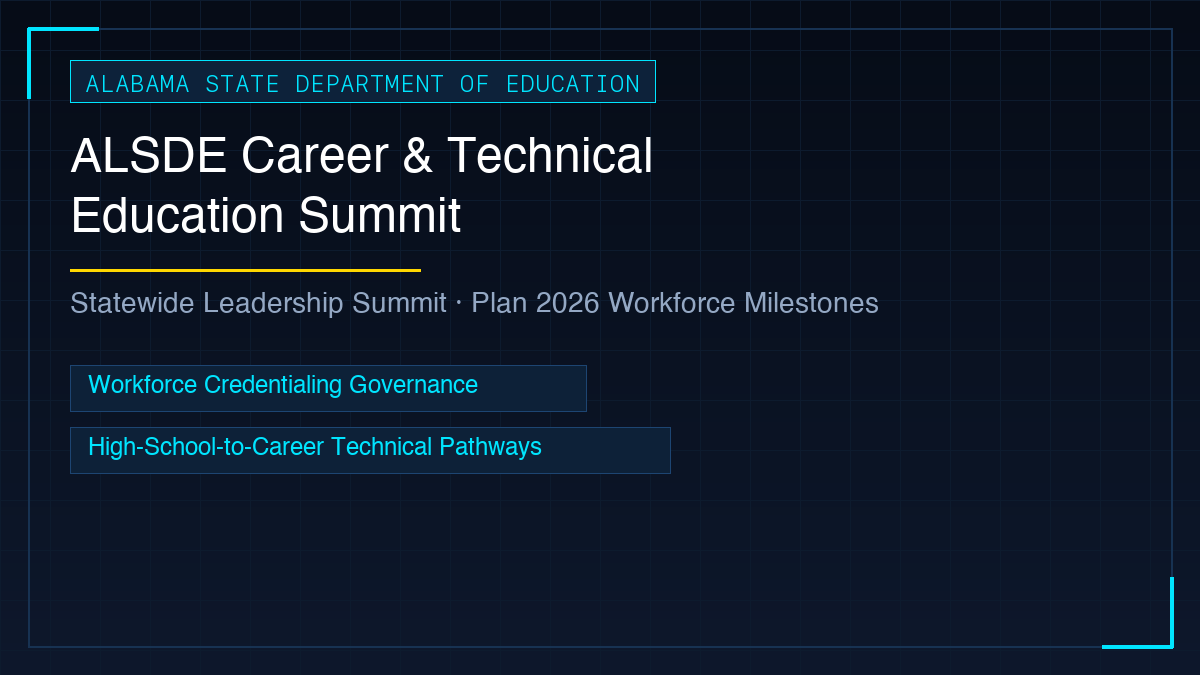 ALSDE Career & Technical Education Summit